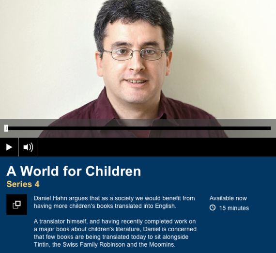 Translator Daniel Hahn on BBC Radio 4